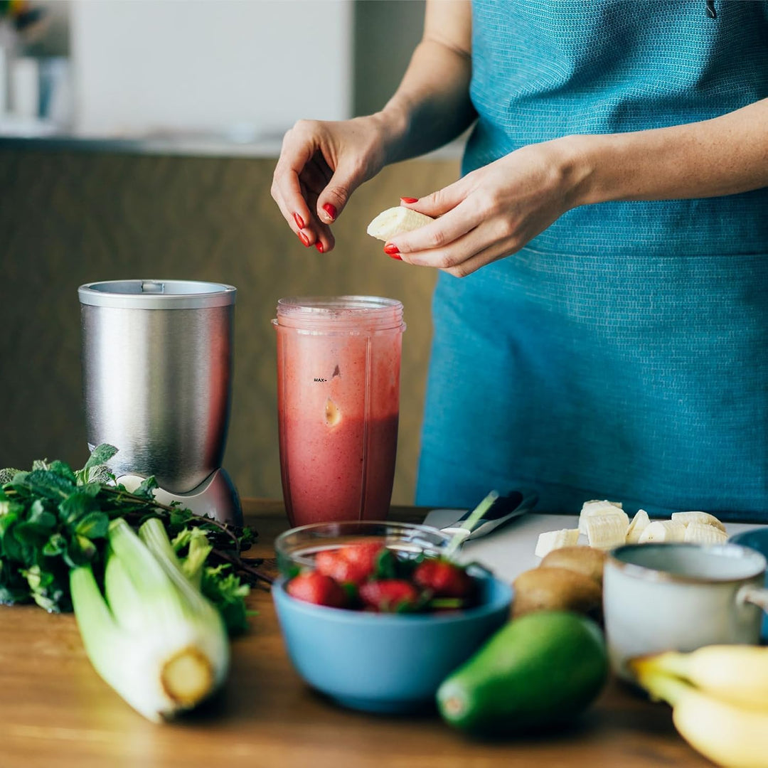 2-Pack 24 oz Ersatzbecher (680 ml) für Mixer, Kompatibel mit NutriBullet 600 W & 900 W Extractor Kli