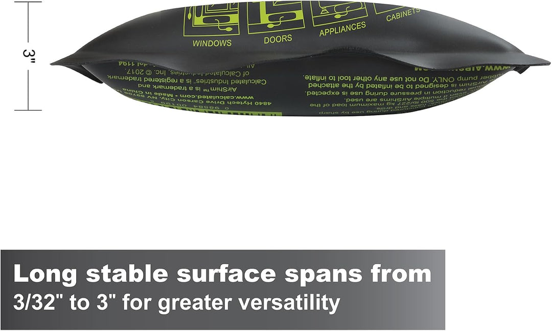 Calculated Industries 1194 AirShim Pro Prybar Air Shim XL Aufblasbare Stemmeisen und Nivellierwerkze