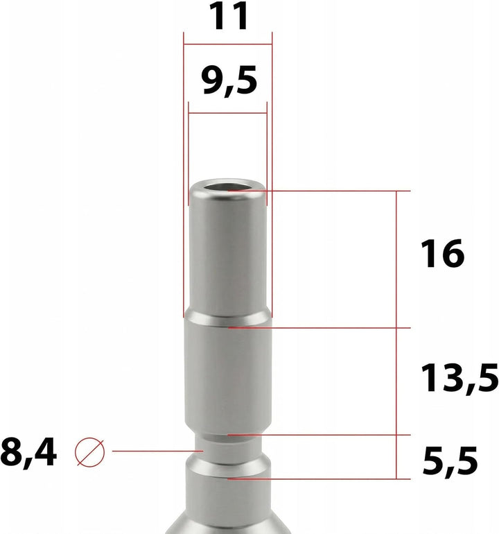 Rosfix Schaumlanze 1l 1/4" QC Set Kompatibel mit Kränzle D10 Light Line