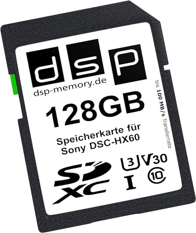 DSP Memory 128GB Professional V30 Speicherkarte für Sony DSC-HX60 Digitalkamera