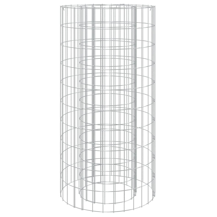 vidaXL Gabionen Feuerstelle, Gabione Feuerschale Feuerkorb, Steinkorb Gartenfeuer, Gartenkamin Stein