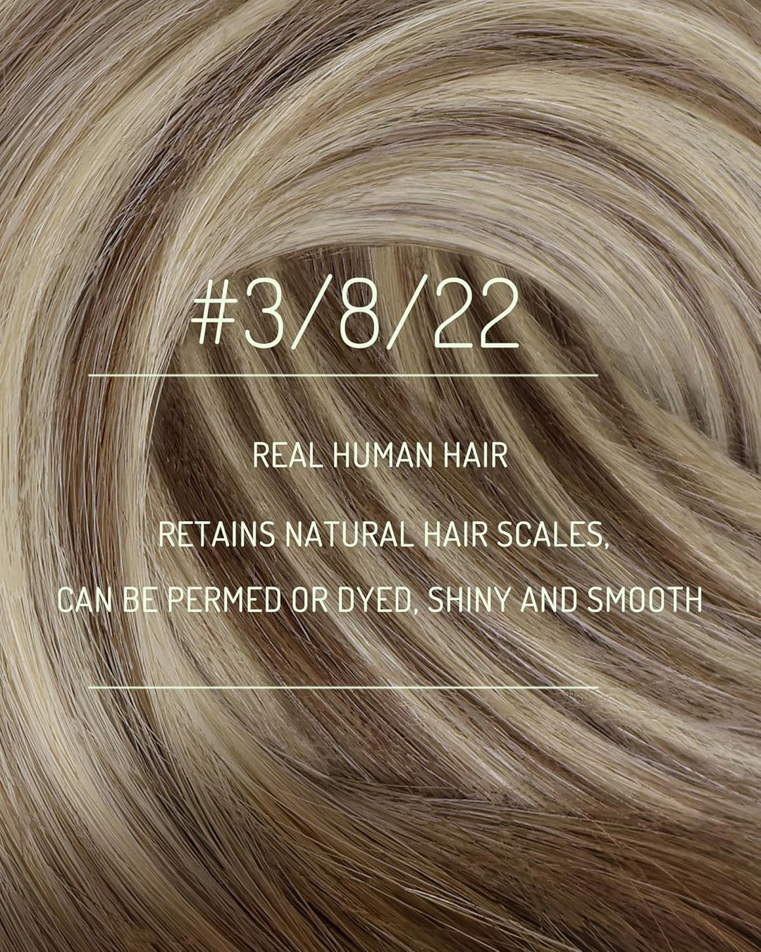 RUNATURE Clip in Extensions Echthaar Braun Balayage Blond 35cm Clip Echthaar Extensions Braun Ombre