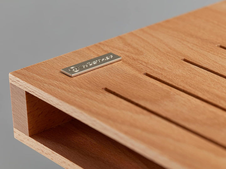 WÜSTHOF Schubladeneinsatz Buchenholz für 7 Messer, 43,0 x 22,3 x 4,4 cm, Buchenholz