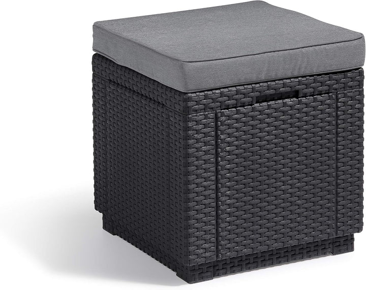 Keter Allibert by Gartenlounge Sofa California 3 Sitzer, Graphit/cool Grey,199 x 68 x 72 cm & Allibe