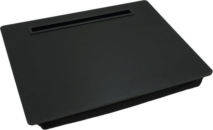 PrimoLiving Knietablett mit Tablet-Halterung - 40x30x5 cm – Tablett als Laptop-Notebook-Unterlage –