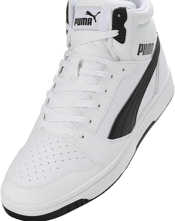 Puma Unisex Rebound V6Sneaker 42.5 EU Puma White Puma Black, 42.5 EU Puma White Puma Black