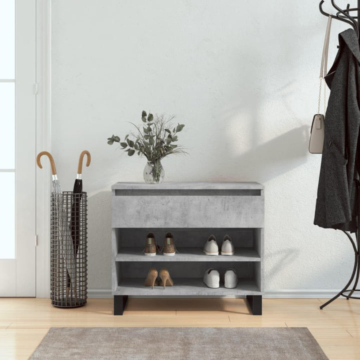 vidaXL Schuhregal, Schuhschrank mit Metallbeinen, Schuhaufbewahrung mit viel Stauraum, Flur Schrank