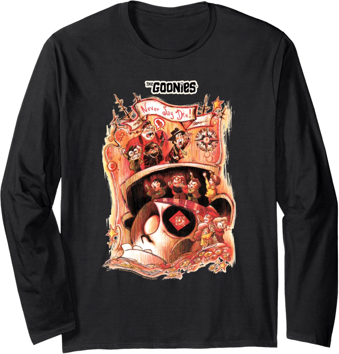 WB 100: The Goonies Never Say Die! Illustration Langarmshirt