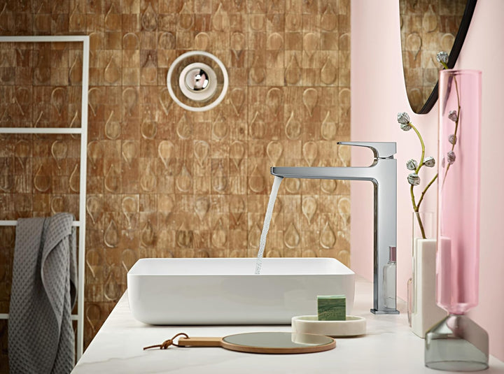 hansgrohe Wasserhahn Metropol (Armatur mit Auslauf Höhe 260 mm und Push-Open Ablaufgarnitur) Chrom C