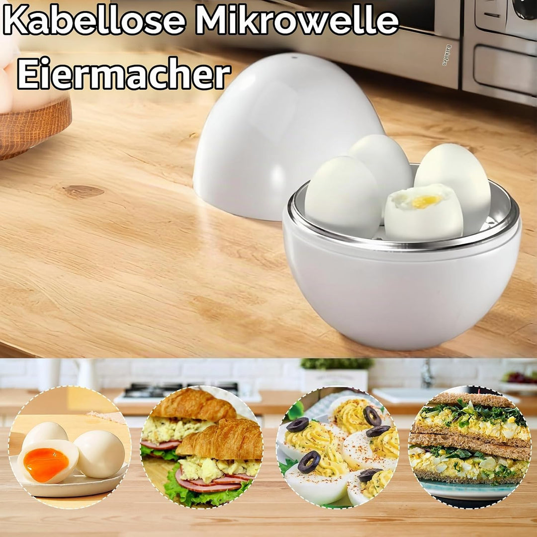 Eierkocher, Elektrischer Eierkocher Für Hartgekochte Eier, Kapazität Für 4 Eier, Kompaktes Design, A