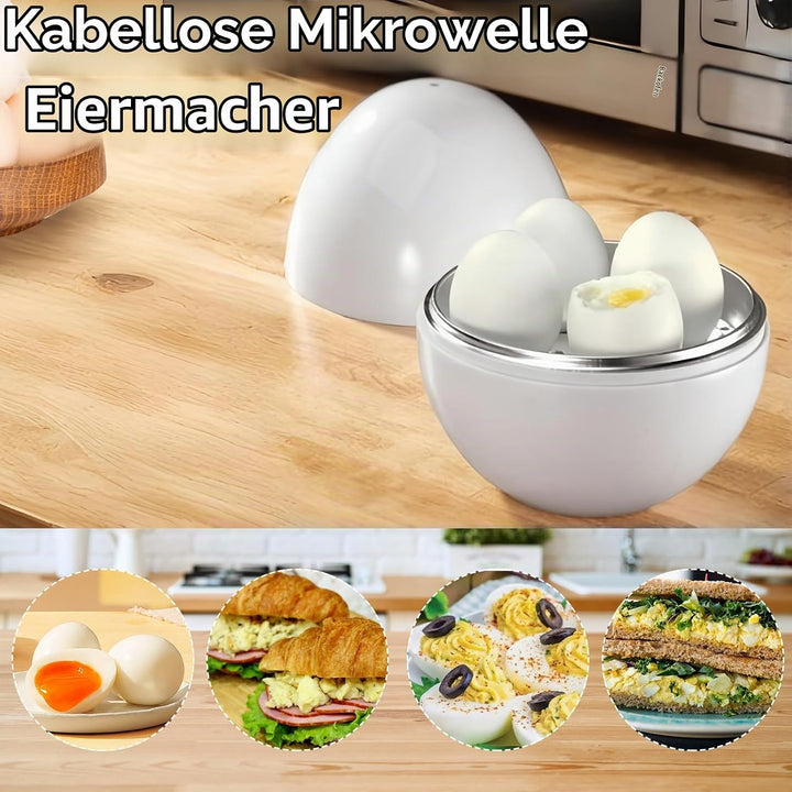 Eierkocher, Elektrischer Eierkocher Für Hartgekochte Eier, Kapazität Für 4 Eier, Kompaktes Design, A