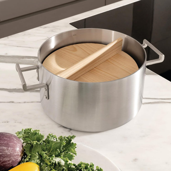 Alessi Convivio DC202/23 - Design-Küchenutensil zum Kochen Empfindlicher Zutaten, aus Wasser-und Sch