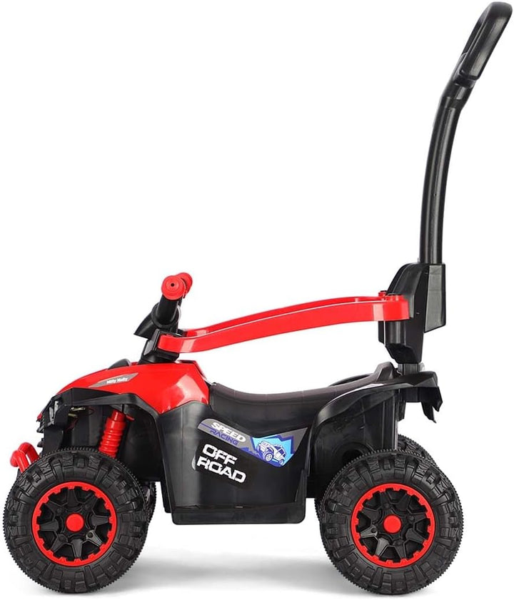 Milly Mally Wild Kinder Rutschauto mit Schubstange | 3-in-1 Offroad Quad Kinderfahrzeug für Kleinkin