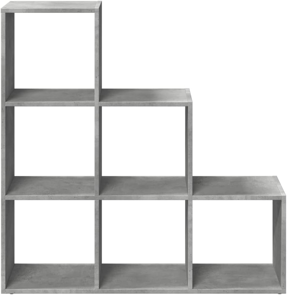vidaXL Raumteiler Bücherregal 3 Etagen, Standregal Treppenregal für Wohnzimmer Schlafzimmer Büro, St