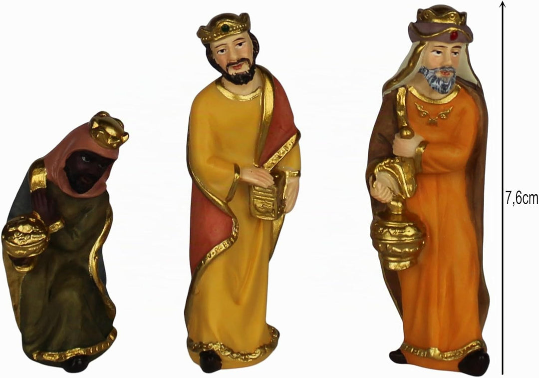 ZICOM Krippenfigurenset Haifa barock ca. 8cm 12-TLG. Polyresin, handbemalt