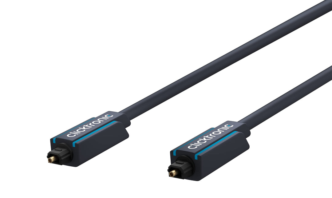 Clicktronic Casual Opto-Kabel, optisches Digitalaudiokabel mit 3,5mm Adapter, 2,0m, RAL, 2m, 2m