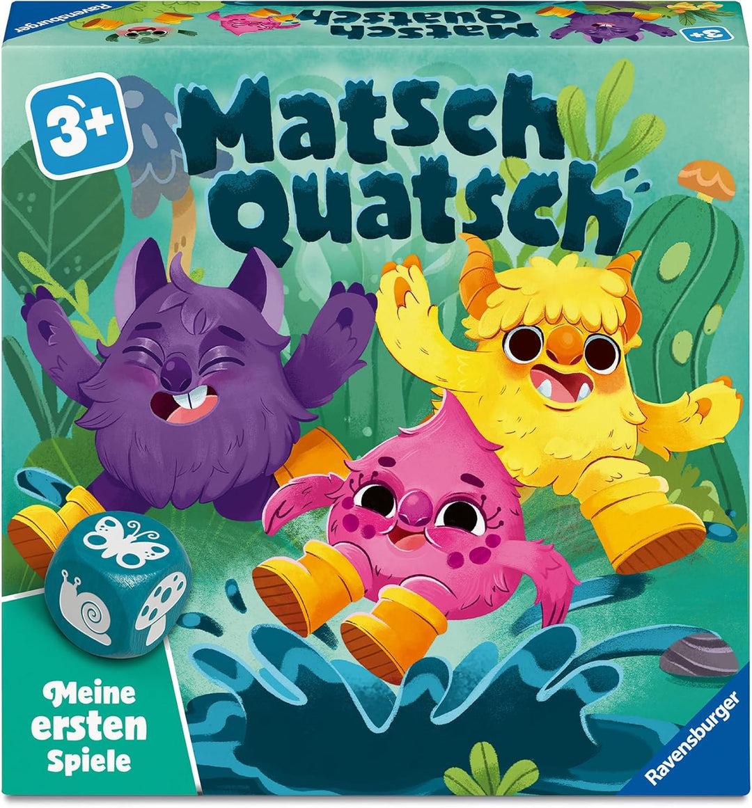 Ravensburger 12010001 Matsch Quatsch - Meine ersten Spiele: Kinderspiele, Spiele ab 3 Jahre, Laufspi