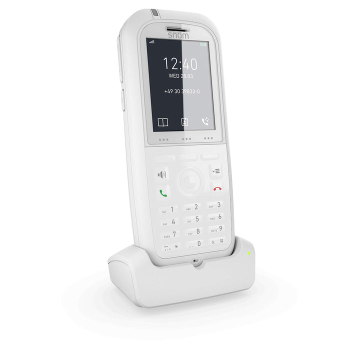 Snom M90 IP Office DECT Robustes und antibakterielles Mobilteil EU / USA, VoIP, SIP, Bluetooth, IP65