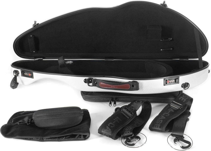 Geigenkoffer Glasfaser Safe Flight 4/4 special silver M-Case + Music bag