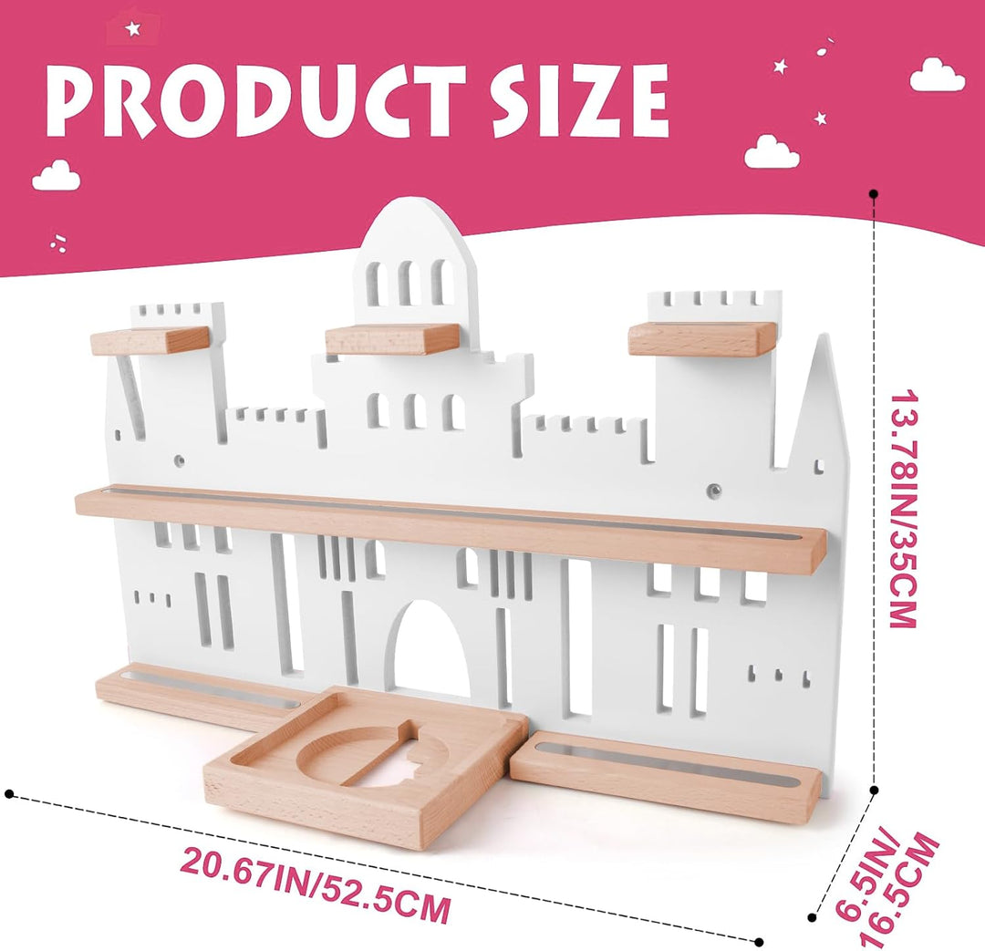 Givilio Tonie Regal Schloss für Toniebox, wandmontiertes Tonie-Regal-Set, Tonie-Figuren, Tonie-Aufbe