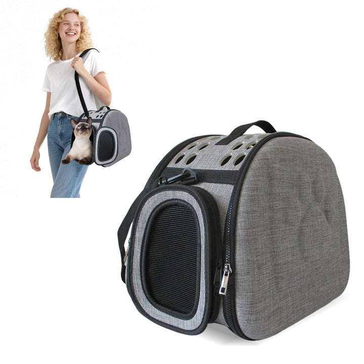 PETCUTE Hundetasche Katzentragetasche Transporttasche Reisen Transportbox für Welpen Tiere Atmungsak