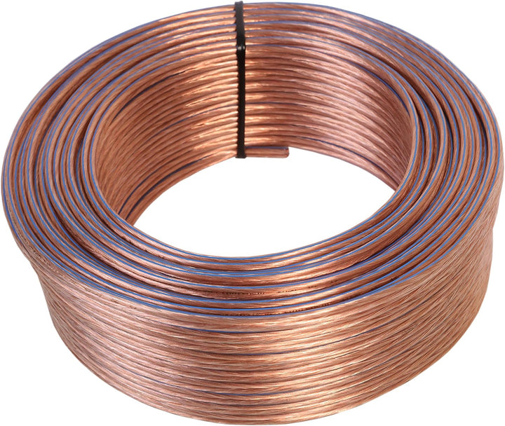 Misterhifi 25 m Lautsprecherkabel 2 x 1,5 mm², Litze: 2 x 48 x 0,2 mm, transparent isoliert, 99,99%