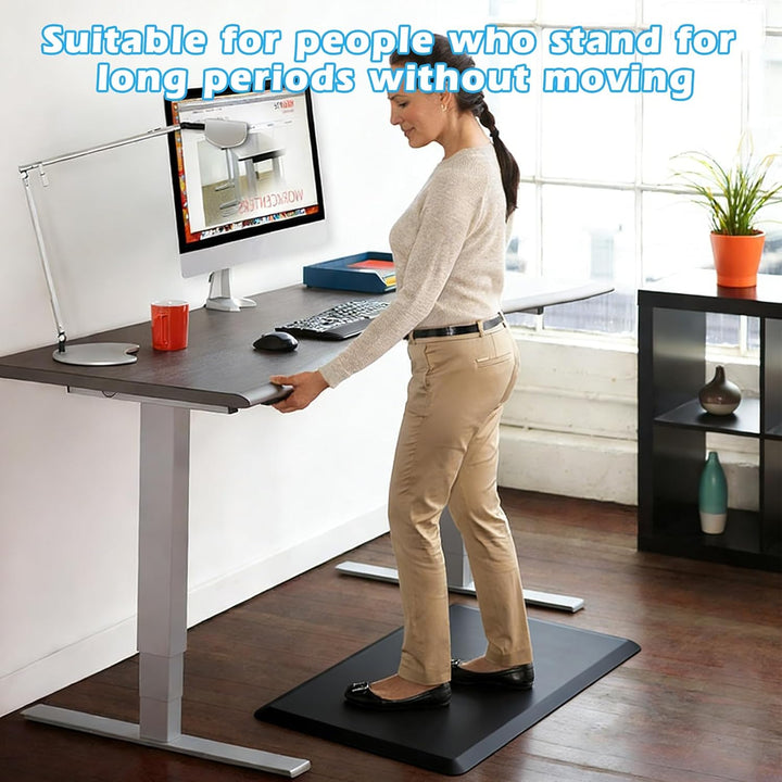 Anti-Ermüdungsmatte 71x44 cm, 1,2 cm Dicke Ergonomische Arbeitsplatzmatte, Anti Fatigue rutschfest S