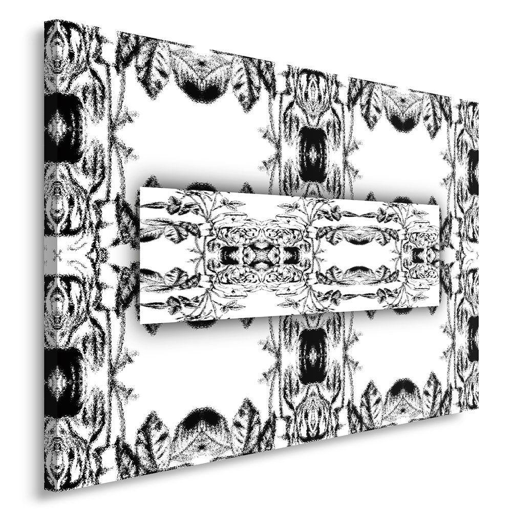 Feeby Frames, Leinwandbild, Bilder, Wand Bild, Wandbilder, Kunstdruck 80x120cm, MUSTER, MODERN, SKAN
