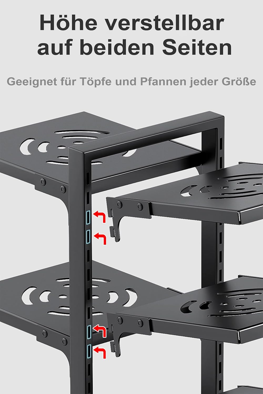 Töpfe und Pfannen Organizer für Schrank, Heavy Duty Topf Pfanne Rack unter Spüle Organizer und Aufbe
