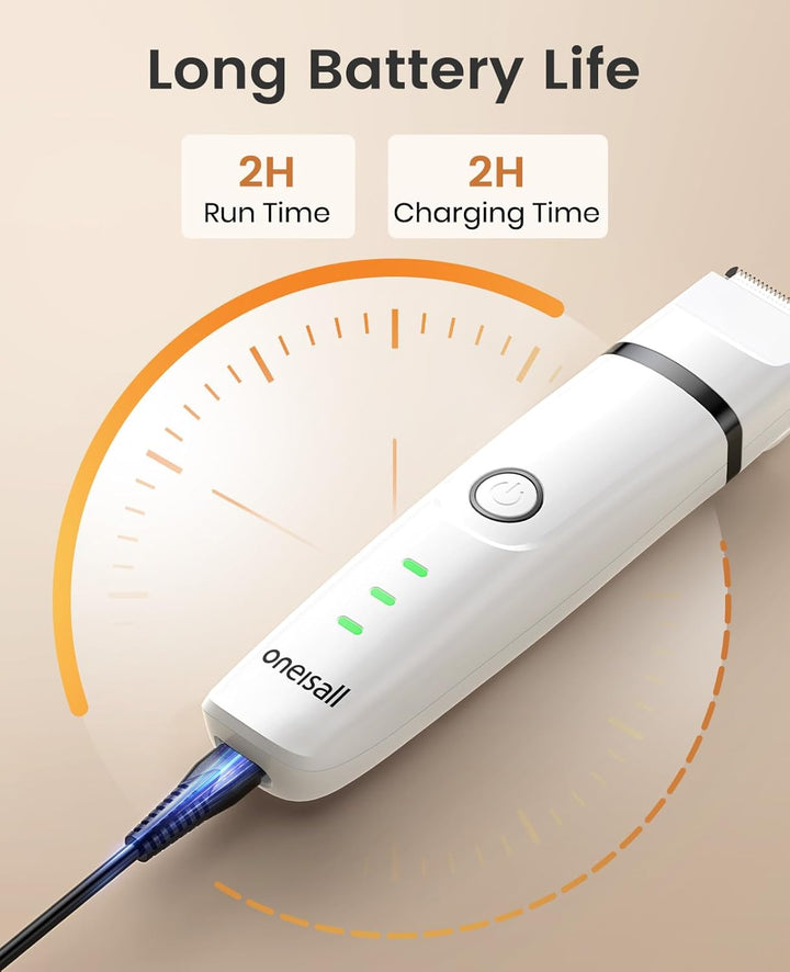 oneisall 3 in 1 Schermaschine Katze Hunde Set, Leise Katzenrasierer Profi Haarschneidemaschine für K