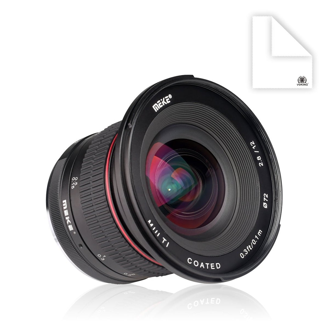Meike Optics MK 12mm f2.8 Ultra-Weitwinkel Objektiv für Sony E-Mount, für Sony