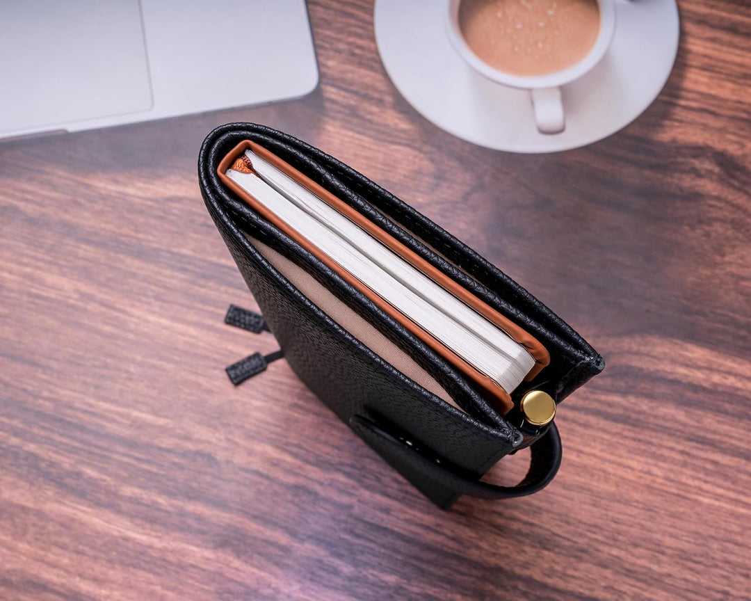 Ox Knight Ledereinband für Hobonichi Weeks/Weeks Mega - mit Stiftschlaufe, Kartenfächern, Rückentasc