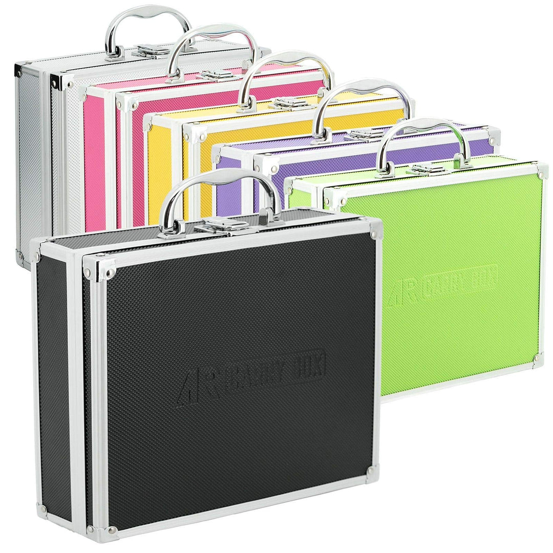 AR Carry Box® Kleine Alubox Alukoffer Aluminium Koffer Werkzeugkoffer leer 260x210x80mm Alu/Schwarz,