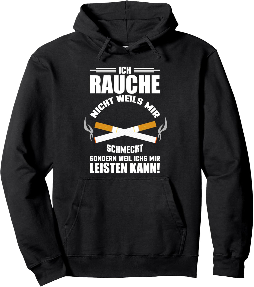 Rauchen Bier Zigaretten Spruch - Raucher Geschenk Pullover Hoodie