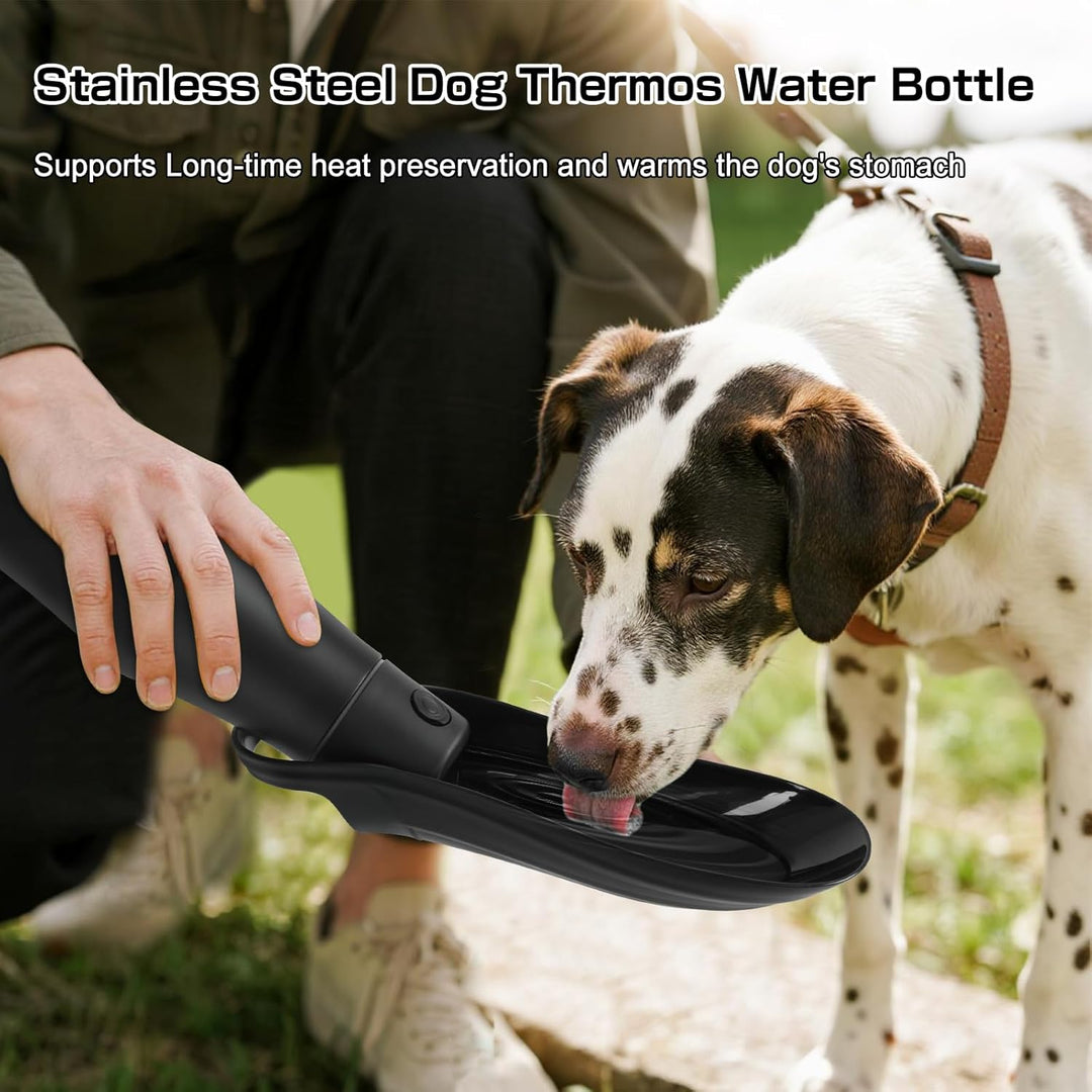 Hundetrinkflasche für Unterwegs - 750ml Trinkflasche Hunde, Auslaufsicher & Robust aus Edelstahl, Va