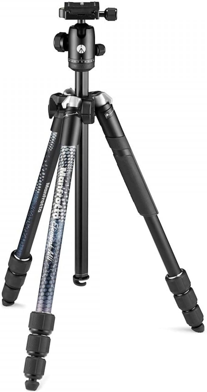 Manfrotto Element MII Kamera- und Handystativ, Aluminium Reisestativ mit Kugelkopf und Bluetooth, fü