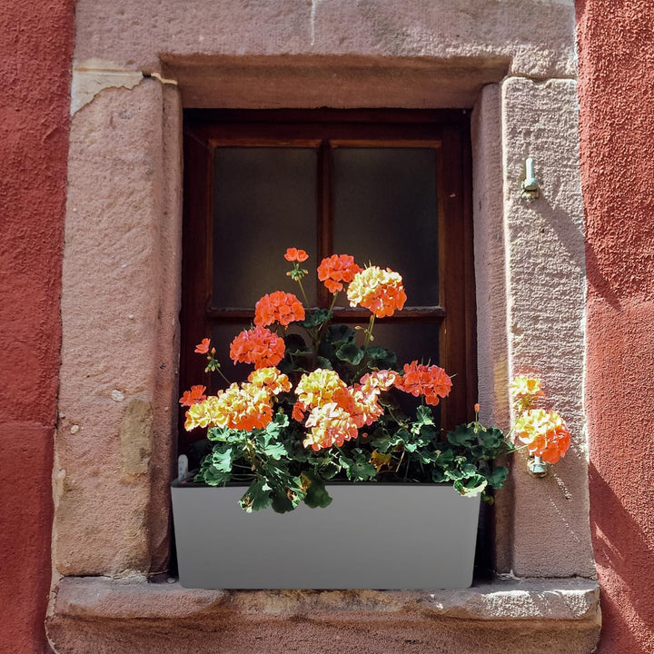 Happyyami 2 Pcs in 1 Set Selbst Bewässerung Pflanzer mit Docht Seil Einstellbare Faul Blumentopf Kor