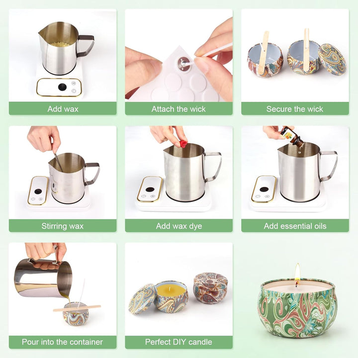 Kerzen Selber Machen Set, Candle Making Kit Kerzenset zum Selbstmachen, DIY Kerzenherstellung Kit Ke