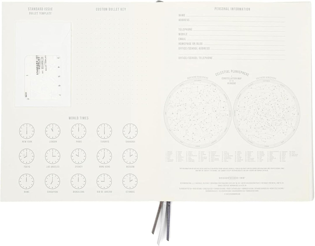 Zum Anmalen Tinte Standard Issue Buchgebundenes Persönlichen Tagebuch, 19,7 x 21,6 cm Grün grün, Grü