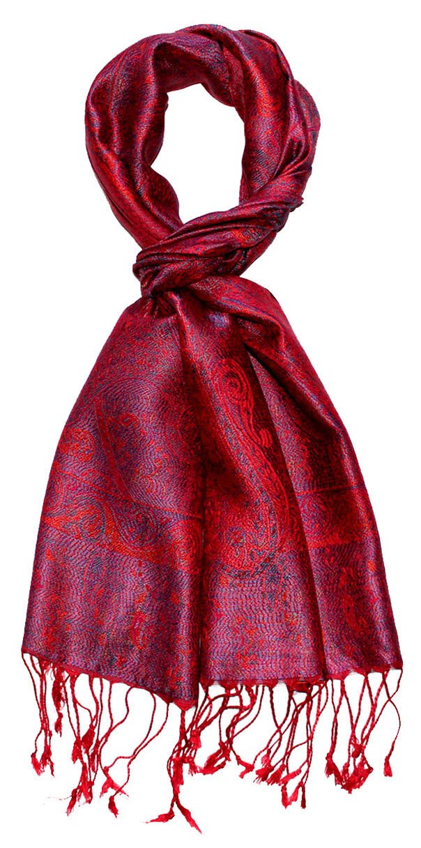 Lorenzo Cana - Herren Seidenschal Schal 100% Seide jacquard gewebt harmonische Farben mit Fransen 35