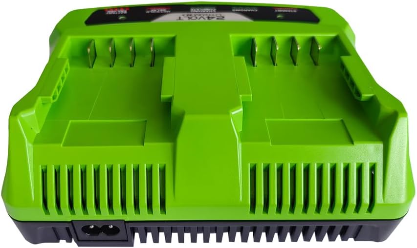 24V Dual Port Ladegerät kompatibel mit Greenworks 24V Batterie 29842 29852 BAG708 BAG709 BAG710 BAG7