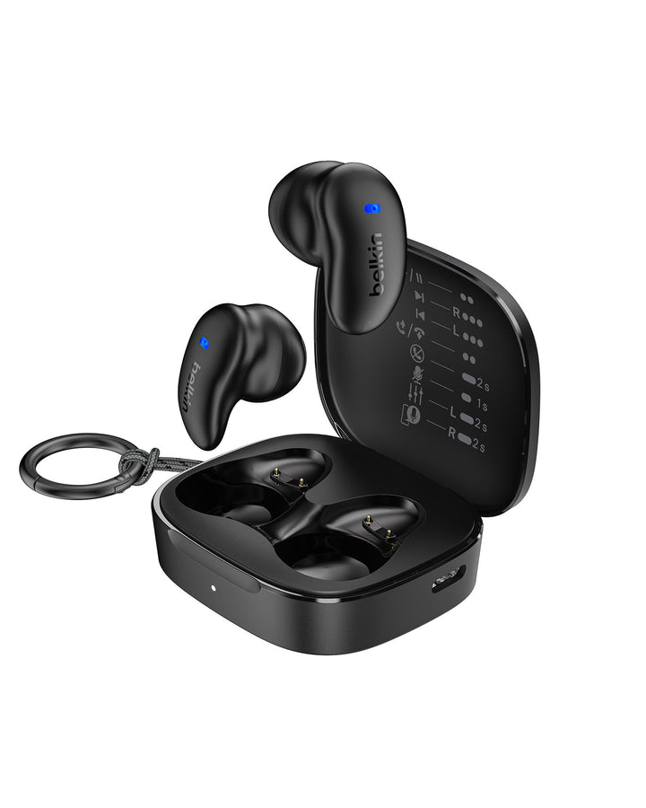 Belkin SoundForm Anywhere In Ear Kopfhörer Kabellos Bluetooth 6.0 für Seitenschläfer, Leicht, Komfor