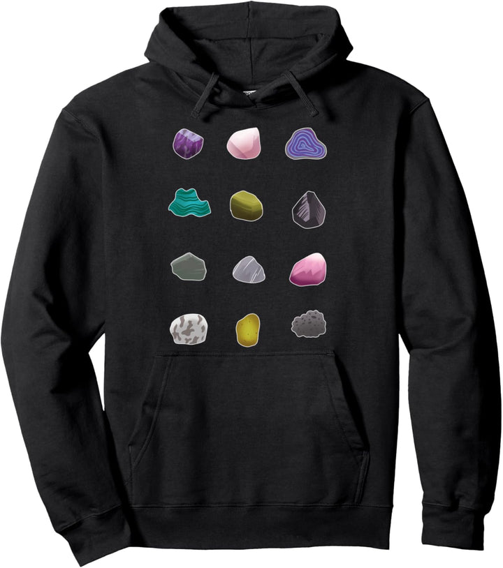 Geologie Gesteinssammler Geologe Gesteine Mineralien Kristal Pullover Hoodie