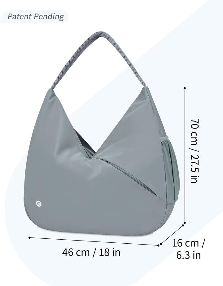 Ceneda Sporttasche für Damen Sport-Reisetasche mit verstecktem Yogamatten-Halter und Schuhfach Worko