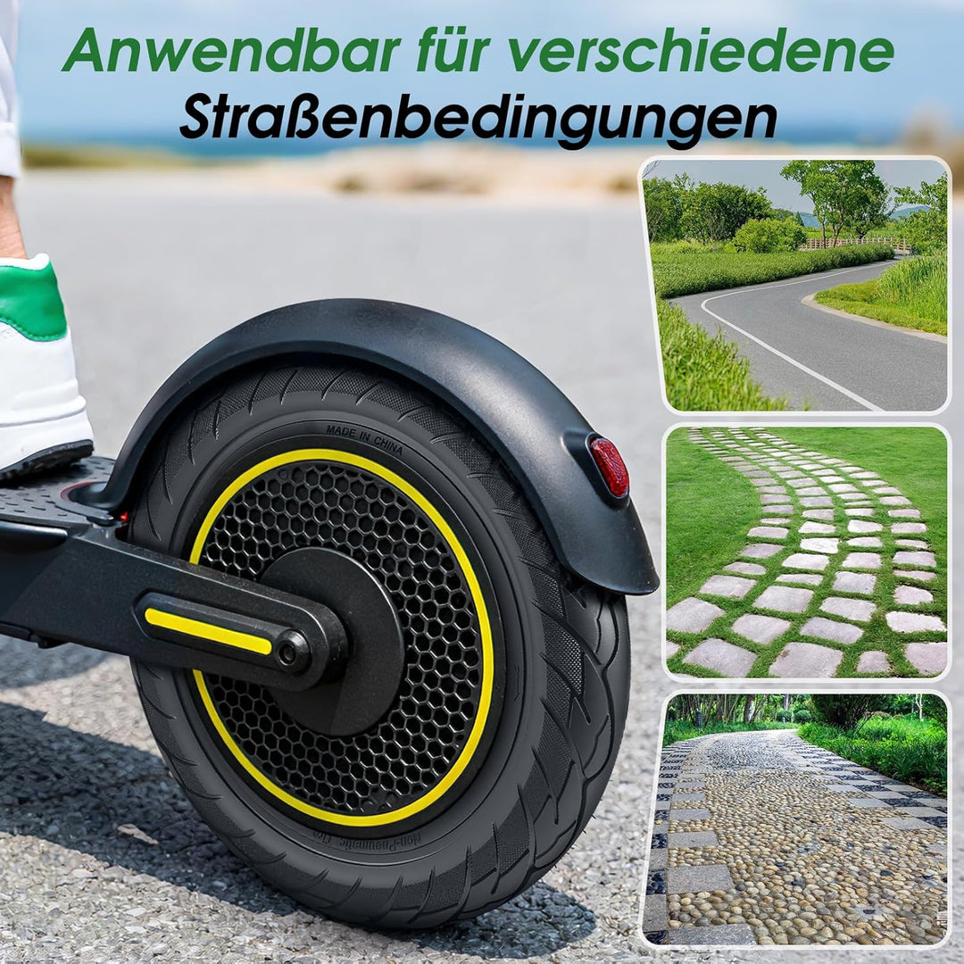 COASTA 2 Stück 10x2.125 Solid Reifen Schlauchloser - Passend für Vollgummireifen für Xiaomi 4Pro/4Li