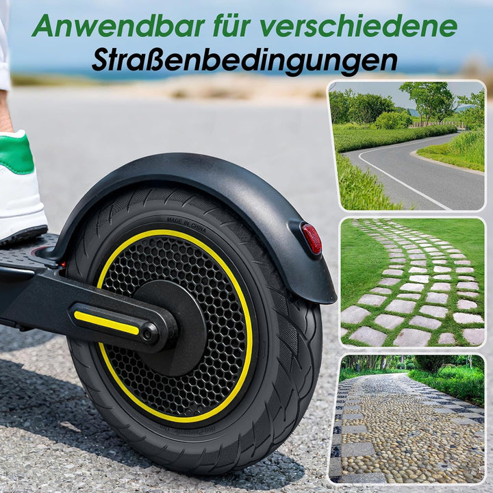 COASTA 2 Stück 10x2.125 Solid Reifen Schlauchloser - Passend für Vollgummireifen für Xiaomi 4Pro/4Li