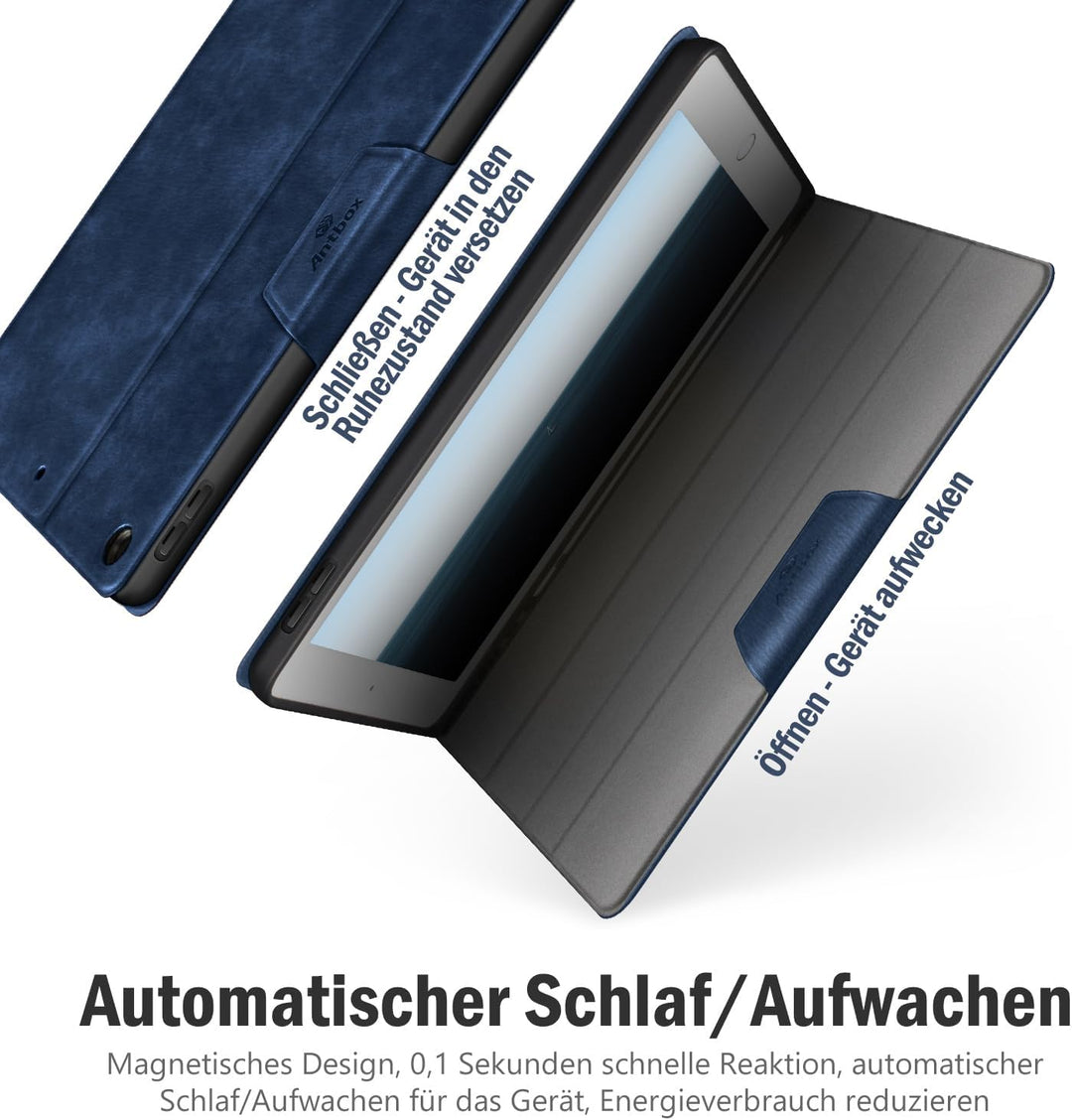 Antbox Hülle für iPad 10.2 (9. Generation/8. Generation/7. Generation) mit stifthalter Auto Schlaf/W