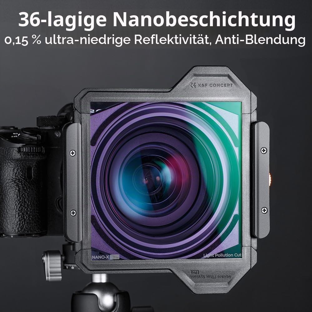 K&amp;F Concept Nano X-PRO Natural Night Filter Astroklar Nachtlicht Light Pollution Filter 100mm Rechte