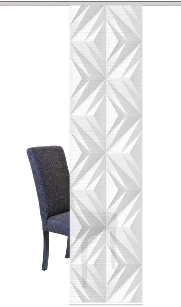 Vision S Schiebegardine FRESKO, Digitaldruck auf Bambus-Optik , mit abstraktem Motiv, 260x60cm, Farb