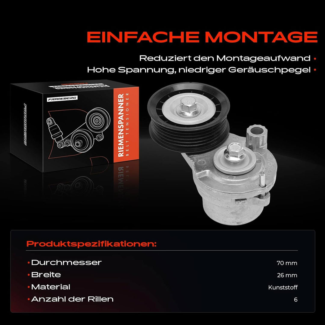 Frankberg Spannrolle Riemenspanner Kompatibel für Captiva Cruze Antara 2.0 2.2L Diesel 2010-2020 251